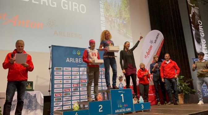 Karoline Scheel fährt beim 10. Arlberg Giro