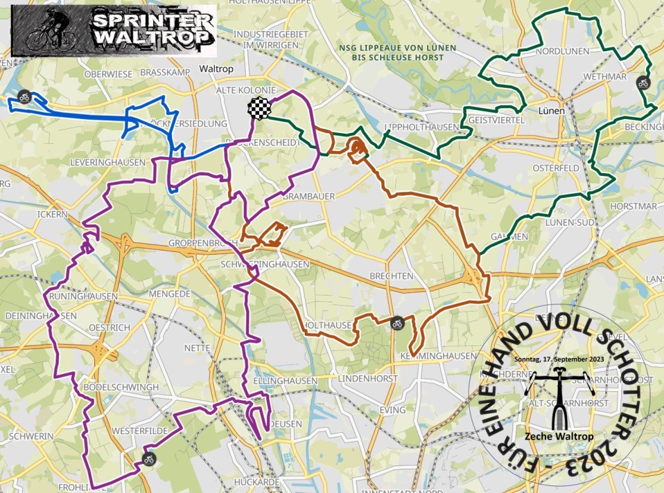 Map der Gravel-CTF - Für eine Hand voll Schotter am 17.09.2023 - Map von Komoot.de