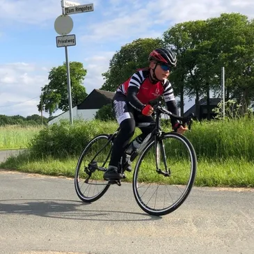 Sprinter Jugend auf dem Rennrad