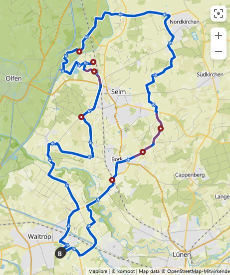 RC Sprinter Waltrop - Anradeln Rundstrecke bei Komoot