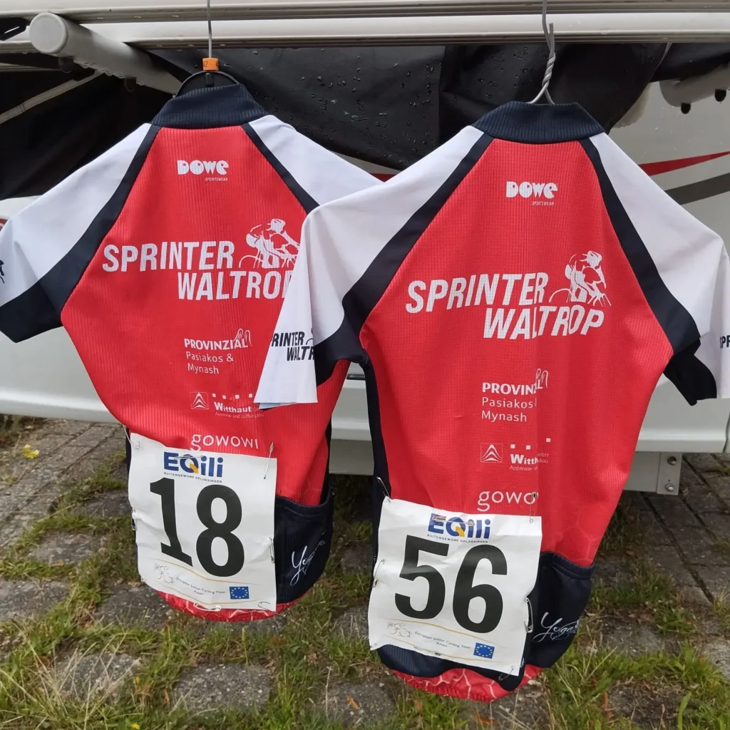 RC Sprinter Waltrop European Junior Cycling Tour Assen Trikots von Oliver und Paul Haardt