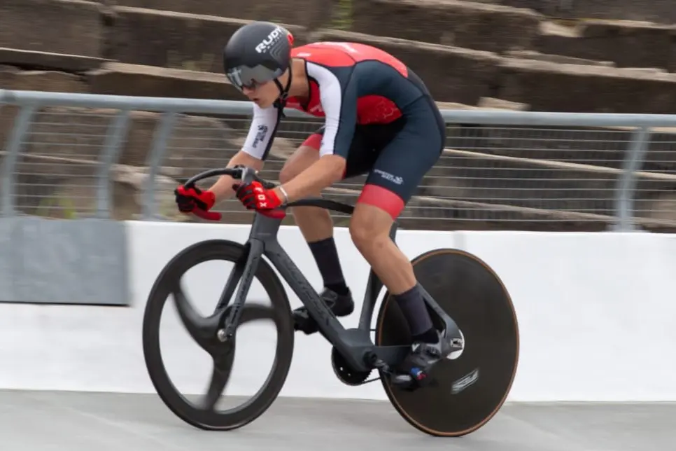RC Sprinter Waltrop - Alois Klomfaß auf der Bahn beim Emma Hinze Cup 2025